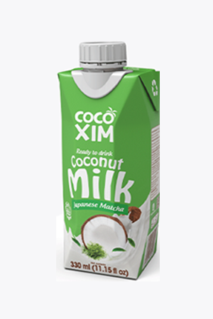 LAPTE DE COCOS CU CEAI JAPONEZ MATCHA (gata de baut) - 330 ml - Bax 12 cutii